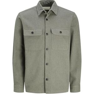 JACK & JONES JPRRAYMOND Melange SOLID LS Overshirt SN, Cypress/passform: bekväm passform, S JACK & JONES JPRRAYMOND Melange SOLID LS Overshirt SN, Cypress/passform: bekväm passform, S
