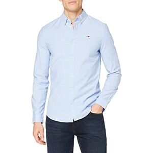 Tommy Jeans herr Tjm Slim Stretch Oxford Shirt Dm0dm09594 L/S skjorta, Parfymblå, XS Tommy Jeans herr Tjm Slim Stretch Oxford Shirt Dm0dm09594 L/S skjorta, Parfymblå, XS