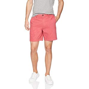 Amazon Essentials herr Classic-Fit 7 tum kort, tvättad röd, 31 Amazon Essentials herr Classic-Fit 7 tum kort, tvättad röd, 31