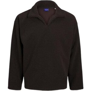 JACK & JONES herr Joravondale teddy delad hals sweatshirt, Choklad tårta, M JACK & JONES herr Joravondale teddy delad hals sweatshirt, Choklad tårta, M