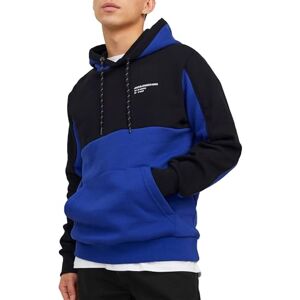 JACK & JONES Bestseller A/S JJEFORCE Blocking sweat Hood NOOS huvtröja för män, blå, XL, Blomma, XL JACK & JONES Bestseller A/S JJEFORCE Blocking sweat Hood NOOS huvtröja för män, blå, XL, Blomma, XL