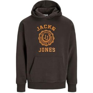 JACK & JONES Jjvicto Sweat Hood Huvtröja för män, Mulch, XS JACK & JONES Jjvicto Sweat Hood Huvtröja för män, Mulch, XS