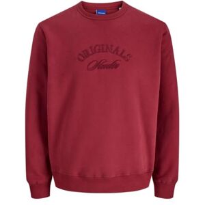 JACK & JONES Jorbleecker branding Sweat Crew Bf, Tibetansk röd, L JACK & JONES Jorbleecker branding Sweat Crew Bf, Tibetansk röd, L