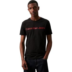 Calvin jeans herr S/S T-shirts, Svart (Ck Black)/Salsa, XS Calvin jeans herr S/S T-shirts, Svart (Ck Black)/Salsa, XS