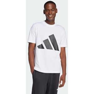 adidas Mezczyzni ESSENTIALS BIG LOGO SINGLE JERSEY TEE, White/Black, XXL adidas Mezczyzni ESSENTIALS BIG LOGO SINGLE JERSEY TEE, White/Black, XXL