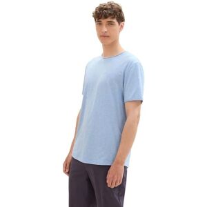 TOM TAILOR Denim herr basic t-shirt i melange-look, 11486 – Brunnera blå, XL TOM TAILOR Denim herr basic t-shirt i melange-look, 11486 – Brunnera blå, XL