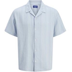 JACK & JONES Joreaster Patras Resort Shirt Ss, Kashmirblå, S JACK & JONES Joreaster Patras Resort Shirt Ss, Kashmirblå, S