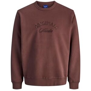 JACK & JONES Jorbleecker branding Sweat Crew Bf, Djup mahogny, M JACK & JONES Jorbleecker branding Sweat Crew Bf, Djup mahogny, M