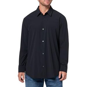 Giorgio Armani Men's Essential, down sidologotyp bokstäver lapp skjorta, blå, M, djup marin, M Giorgio Armani Men's Essential, down sidologotyp bokstäver lapp skjorta, blå, M, djup marin, M