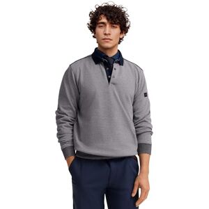 bugatti Herrtröja långärmad 8550-15126E polokrage, modern passform, tryckknappar, 390 marin, L bugatti Herrtröja långärmad 8550-15126E polokrage, modern passform, tryckknappar, 390 marin, L