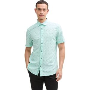 TOM TAILOR herrskjorta, 37271 – Mint liten hexagon design, XL TOM TAILOR herrskjorta, 37271 – Mint liten hexagon design, XL