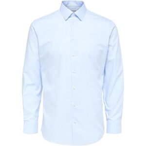 SELECTED HOMME BLACK Herr Slhslimethan skjorta Ls Classic B Noos skjorta, ljusblå, S SELECTED HOMME BLACK Herr Slhslimethan skjorta Ls Classic B Noos skjorta, ljusblå, S