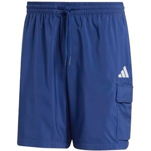 adidas herr Essentials Small Logo Cargo Chelsea Short Shorts, Dark Blue/White, S adidas herr Essentials Small Logo Cargo Chelsea Short Shorts, Dark Blue/White, S