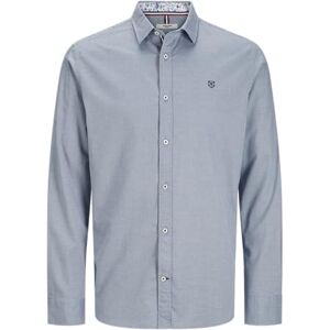 JACK & JONES Jprblamontpellier detalj L/S skjorta Smu, Chambray Blue, S JACK & JONES Jprblamontpellier detalj L/S skjorta Smu, Chambray Blue, S