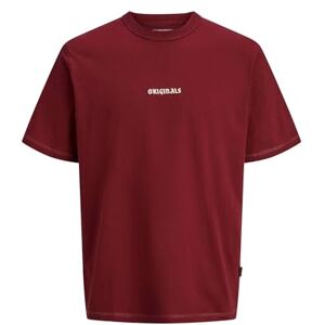 JACK & JONES Jormeadows minimal tee Ss Crew Neck, Tibetansk röd, XXL JACK & JONES Jormeadows minimal tee Ss Crew Neck, Tibetansk röd, XXL