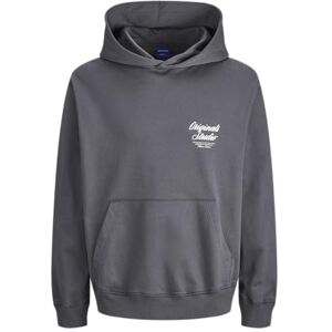 JACK & JONES Jornorrebro Typo Back Sweat Hood Sn, asfalt, M JACK & JONES Jornorrebro Typo Back Sweat Hood Sn, asfalt, M