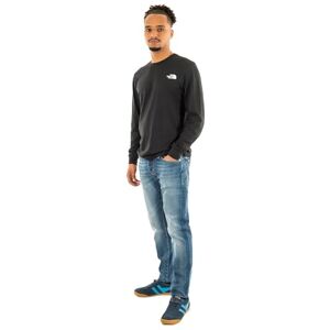 THE NORTH FACE Easy T-tröja med långa ärmar för män Tnf Black XS THE NORTH FACE Easy T-tröja med långa ärmar för män Tnf Black XS