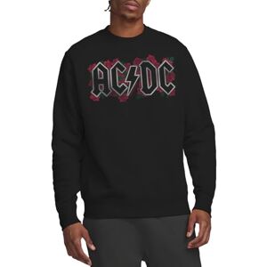 AC/DC ACDC rosor logo crew sweatshirt, svart, liten, Svart, S AC/DC ACDC rosor logo crew sweatshirt, svart, liten, Svart, S