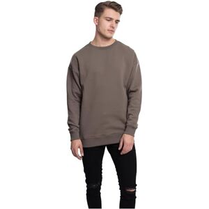 Urban Classics Sweatshirt för män, sweat crewneck, tröja med breda ribbade manschetter för män i många färger, storlekar XS – 5XL, Grön (militärgrön 1144), XS plus size Urban Classics Sweatshirt för män, sweat crewneck, tröja med breda ribbade manschetter för män i många färger, storlekar XS – 5XL, Grön (militärgrön 1144), XS plus size