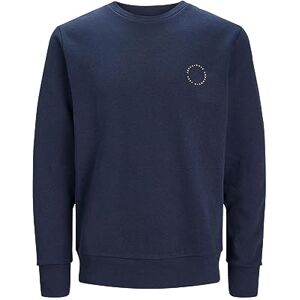 JACK & JONES Bestseller A/S Jjthiba sweat crew neck tröja för män, Navy Blazer, M JACK & JONES Bestseller A/S Jjthiba sweat crew neck tröja för män, Navy Blazer, M
