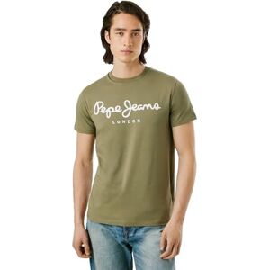 Pepe Jeans herr original stretch N t-shirt, Grön (militärgrön), XXL Pepe Jeans herr original stretch N t-shirt, Grön (militärgrön), XXL