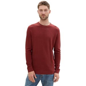 TOM TAILOR herrtröja, 35676 – Vinröd melerad, S TOM TAILOR herrtröja, 35676 – Vinröd melerad, S