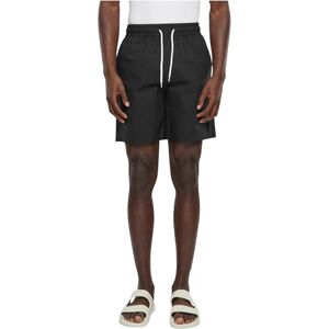 Urban Classics Herrshorts Basic Seersucker Shorts Svart L, svart, L Urban Classics Herrshorts Basic Seersucker Shorts Svart L, svart, L