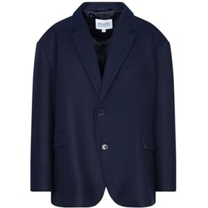 Seidensticker Silkesdekal studio unisex kavaj – överdimensionerad passform – långärmad – uni – reverskrage – kavaj – ullblandning, blå, L-XL Seidensticker Silkesdekal studio unisex kavaj – överdimensionerad passform – långärmad – uni – reverskrage – kavaj – ullblandning, blå, L-XL