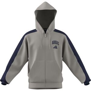 adidas Mezczyzni COLLEGIATE FLEECE FULL-ZIP, wonder alumina/dark blue, L adidas Mezczyzni COLLEGIATE FLEECE FULL-ZIP, wonder alumina/dark blue, L