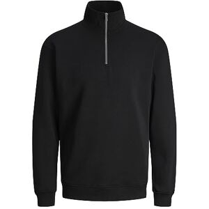 JACK & JONES Herr Jjebradley Sweat Half Zip Noos tröja, Svart, XS JACK & JONES Herr Jjebradley Sweat Half Zip Noos tröja, Svart, XS