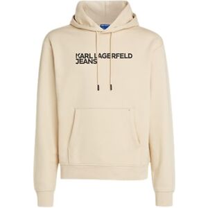KARL LAGERFELD JEANS , Herr, Essentail Logo Hoddie, Regular Fit, Brun, S KARL LAGERFELD JEANS , Herr, Essentail Logo Hoddie, Regular Fit, Brun, S