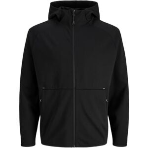 JACK & JONES Jjebase Sweat Zip Hood Noos, svart, L JACK & JONES Jjebase Sweat Zip Hood Noos, svart, L