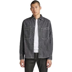 G-STAR RAW Unisex Nimes Regular skjorta EV, Grå (Faded Acero Grey D23009-d540-g311), XL G-STAR RAW Unisex Nimes Regular skjorta EV, Grå (Faded Acero Grey D23009-d540-g311), XL