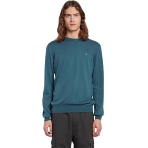 Farah Herr Mullen Wool Crew Neck tröja, Hav, XXL Farah Herr Mullen Wool Crew Neck tröja, Hav, XXL