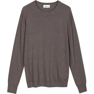 Diana Studio , Herrtröja med rund hals, basic beige, 100% merinoull, enfärgad, långärmad, storlek XXL, normal passform, Beige, XXL Diana Studio , Herrtröja med rund hals, basic beige, 100% merinoull, enfärgad, långärmad, storlek XXL, normal passform, Beige, XXL