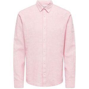 Only & Sons Onscaiden Life Ls Solid Linen Blend Noos, Veiled rosa, XXL Only & Sons Onscaiden Life Ls Solid Linen Blend Noos, Veiled rosa, XXL