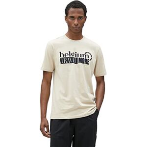 Koton Slogan tryckt crew neck kortärmad bomull t-shirt, Beige (057), M Koton Slogan tryckt crew neck kortärmad bomull t-shirt, Beige (057), M
