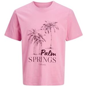 JACK & JONES Jjlarri Tee Ss Crew Neck Pls – Plus Size, Prisma rosa, 3XL JACK & JONES Jjlarri Tee Ss Crew Neck Pls – Plus Size, Prisma rosa, 3XL