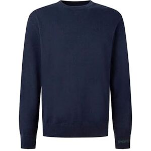 Pepe Jeans Andre Crew Neck stickade kläder, blå (Dulwich Blue), storlek L för män, Blå (Dulwich Blue), L Pepe Jeans Andre Crew Neck stickade kläder, blå (Dulwich Blue), storlek L för män, Blå (Dulwich Blue), L