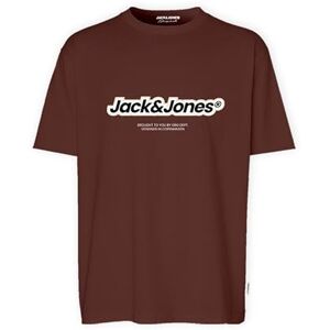 JACK & JONES JACK&JONES JORVESTERBRO Newton branding Tee SS CN, Brandy brun/tryck: jj, S JACK & JONES JACK&JONES JORVESTERBRO Newton branding Tee SS CN, Brandy brun/tryck: jj, S