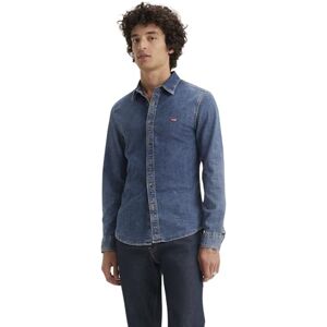 Levi's Långärmad herrskjorta Housemark Slim skjorta, Trinity Medium Wash, M Levi's Långärmad herrskjorta Housemark Slim skjorta, Trinity Medium Wash, M