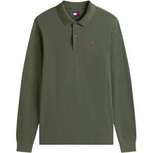 Tommy Jeans TJM Slim Placket Polo LS EXT DM0DM20232, grön, XS, Grön (tenngrön), XS Tommy Jeans TJM Slim Placket Polo LS EXT DM0DM20232, grön, XS, Grön (tenngrön), XS