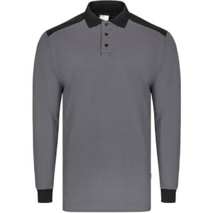 VELILLA 105529S Pikétröja Stretch Tvåfärgad Långärmad Grå och Svart, Storlek 2XL, Grå och svart, XXL VELILLA 105529S Pikétröja Stretch Tvåfärgad Långärmad Grå och Svart, Storlek 2XL, Grå och svart, XXL