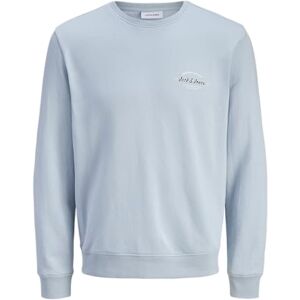 JACK & JONES Jjbrandon sweat crew neck pls – plus size, Himmelsk blå, 5XL JACK & JONES Jjbrandon sweat crew neck pls – plus size, Himmelsk blå, 5XL