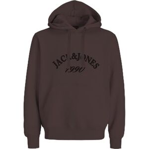 JACK & JONES Jorbleecker branding Sweat Hood Bf, Djup mahogny, S JACK & JONES Jorbleecker branding Sweat Hood Bf, Djup mahogny, S