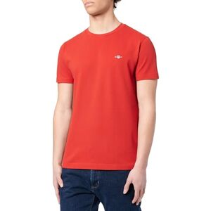 GANT Slim piké SS t-shirt, Rubinröd, 3XL GANT Slim piké SS t-shirt, Rubinröd, 3XL