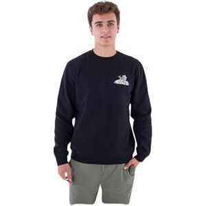 Hurley Flower Fish Fleece Crew Sweatshirt för män, svart, M Hurley Flower Fish Fleece Crew Sweatshirt för män, svart, M
