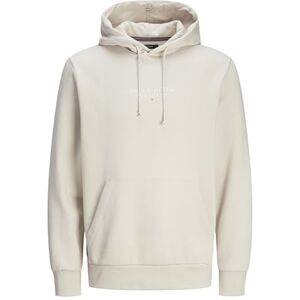 JACK & JONES JACK&JONES Jprbluarki Sweat Hood Noos, Moonbeam, XXL JACK & JONES JACK&JONES Jprbluarki Sweat Hood Noos, Moonbeam, XXL