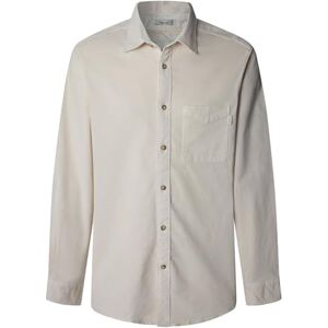 Pepe Jeans herr Clayton skjorta, beige (elfenbensvit), XXL, Beige (elfenbensvit), XXL Pepe Jeans herr Clayton skjorta, beige (elfenbensvit), XXL, Beige (elfenbensvit), XXL
