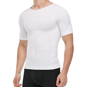 KOCLES Kompressionströja för herr, bantningslinne, träningsväst, magmuskeltröja, kroppsformare, Vitt, 3XL KOCLES Kompressionströja för herr, bantningslinne, träningsväst, magmuskeltröja, kroppsformare, Vitt, 3XL
